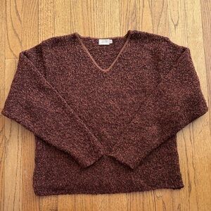 ✨ ALPS Maroon Textured V-Neck Sweater — Size Medium — Excellent Condition ✨